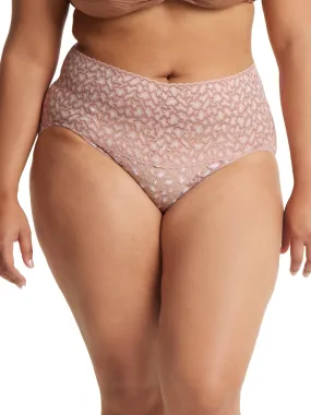 Cross-Dyed Leopard Plus Retro V-Kini Desert Rose Pink