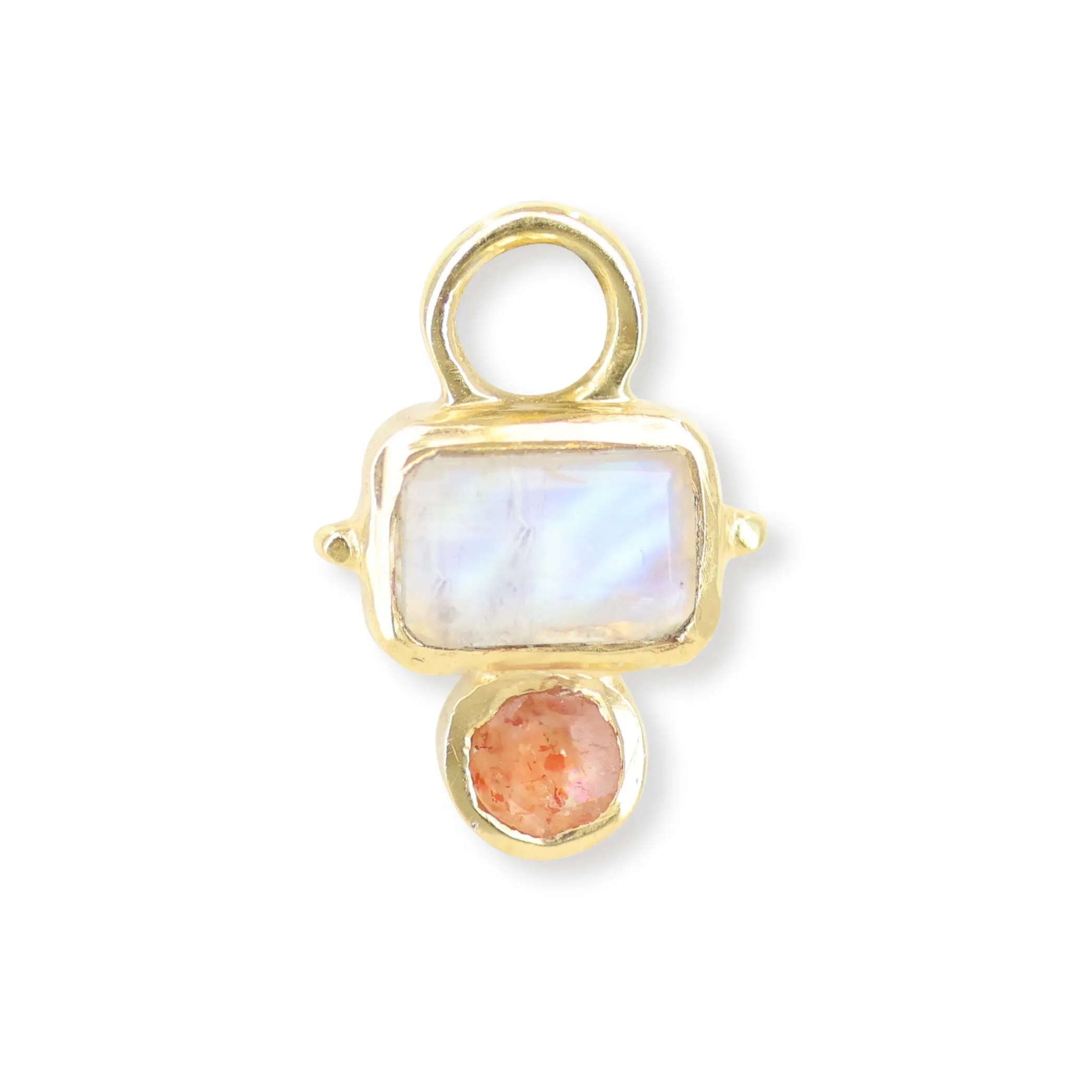 Ella Moonstone & Sunstone Gold Charm