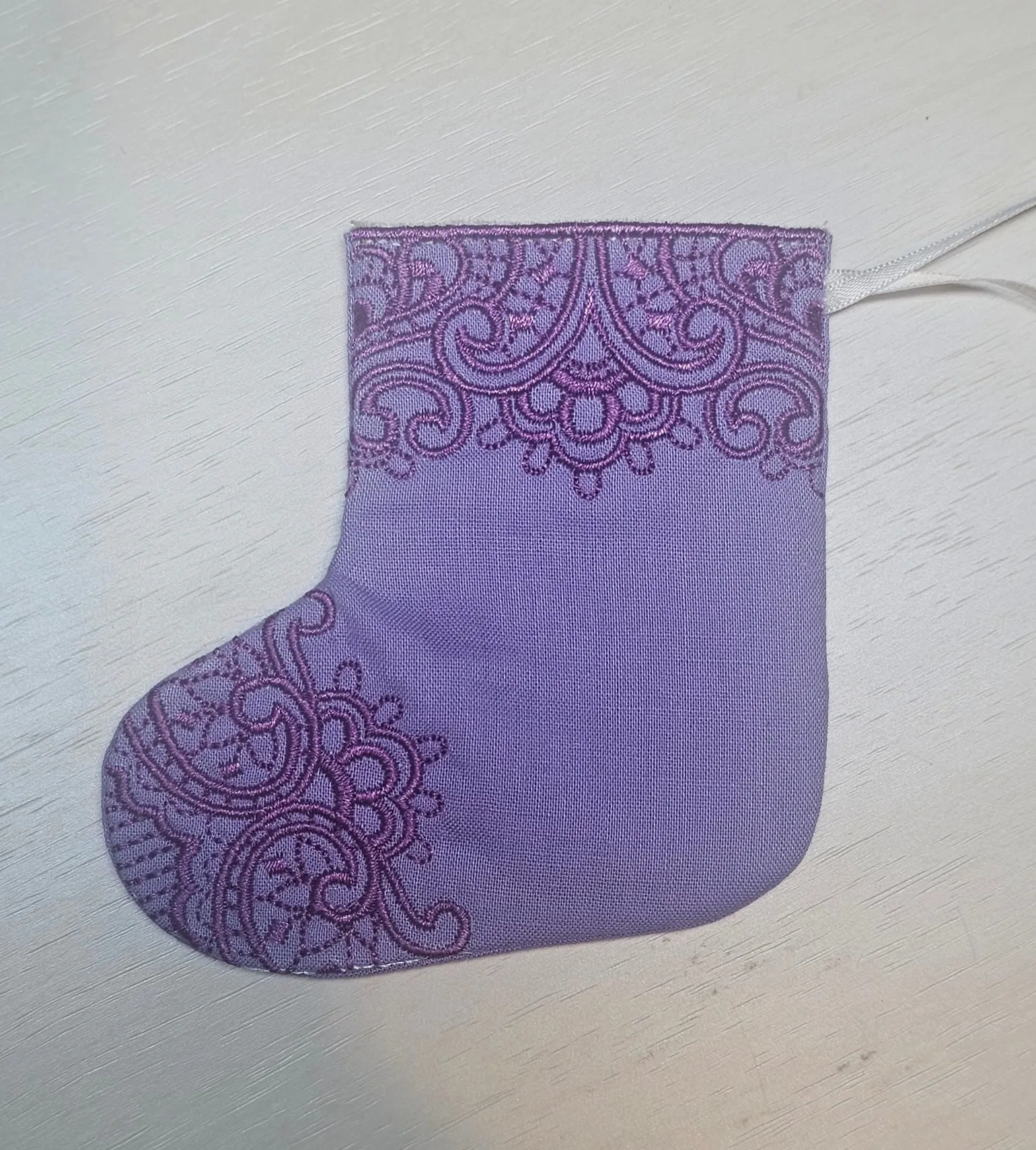 Embroidered Mini Stocking Gift Card / Money Holder