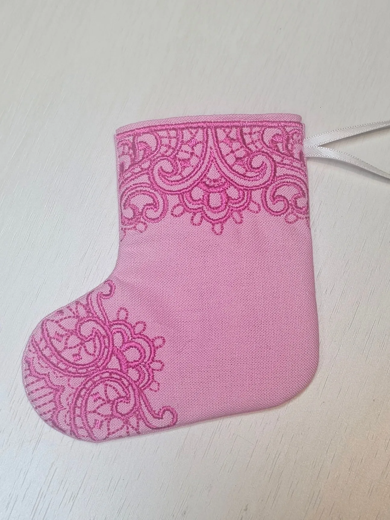 Embroidered Mini Stocking Gift Card / Money Holder