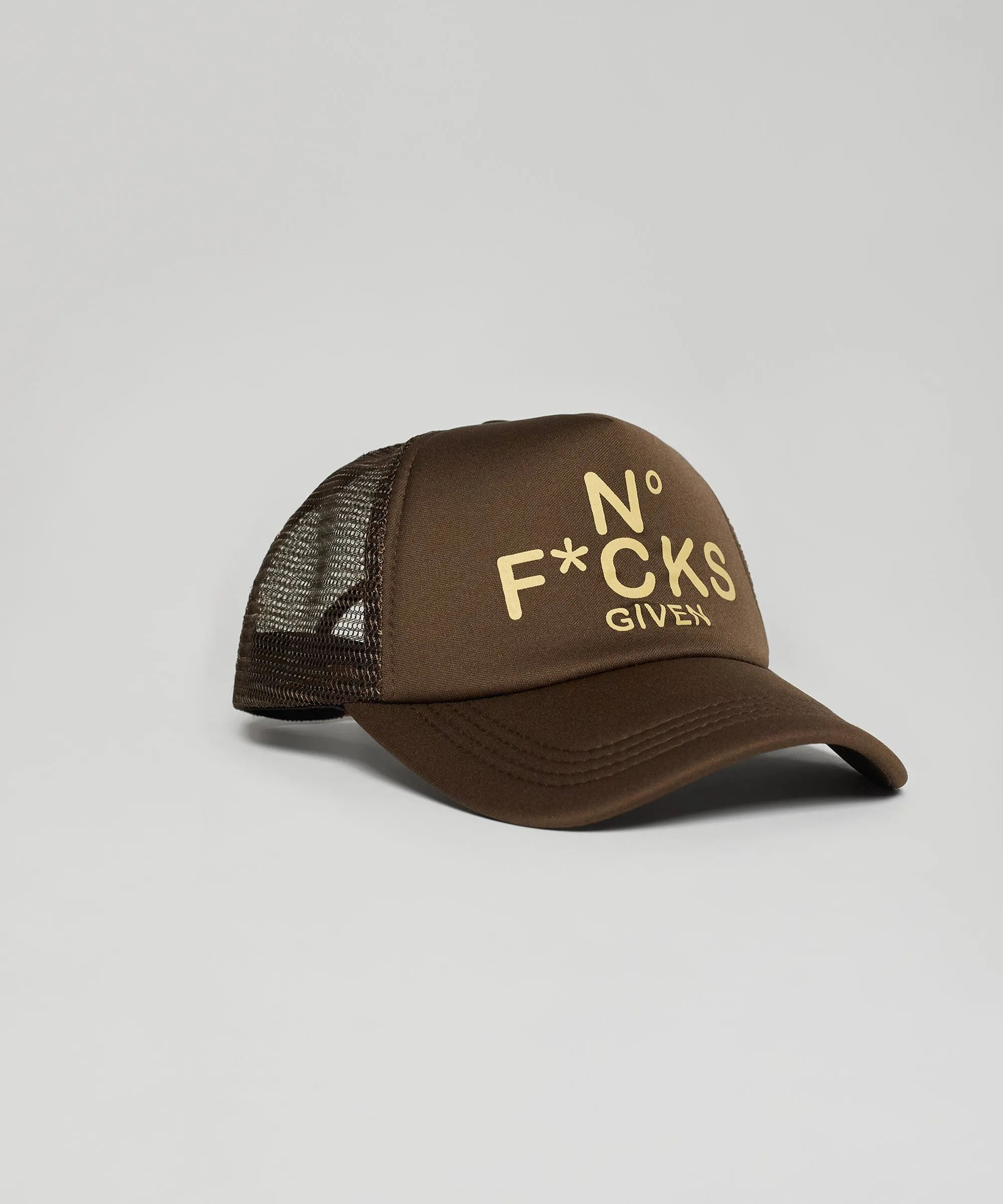 Given Print Trucker Hat - Brown