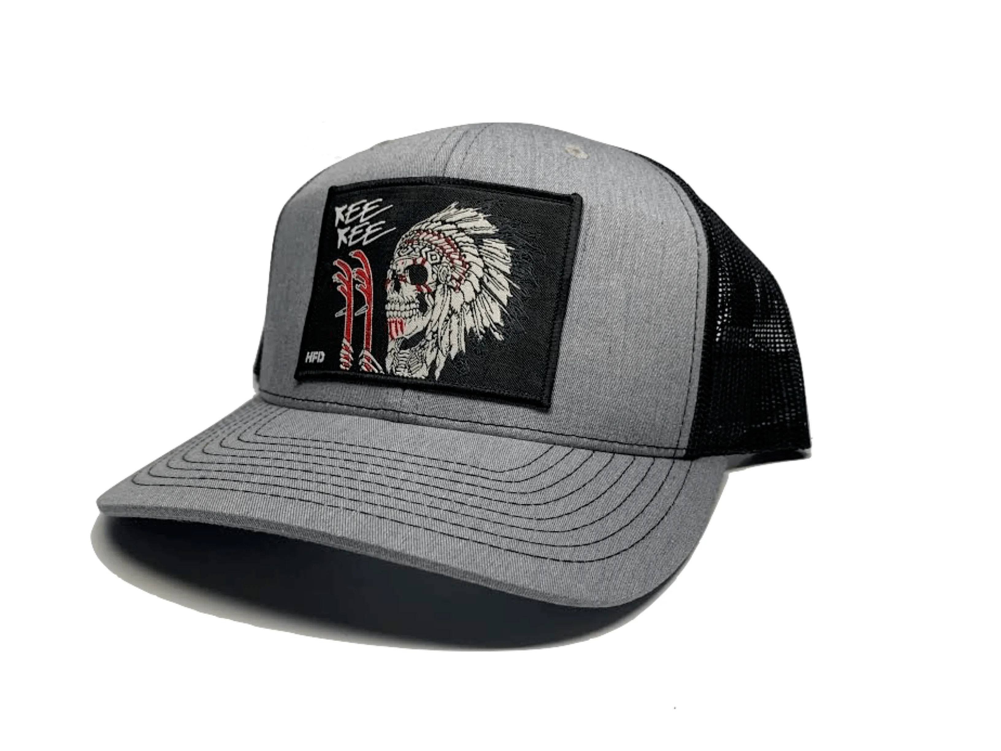 Grey / Black Indian Chief Kee Kee Hat