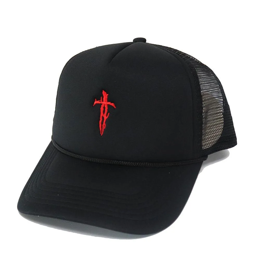 GRUNGE DAGGER TRUCKER - BLACK/RED