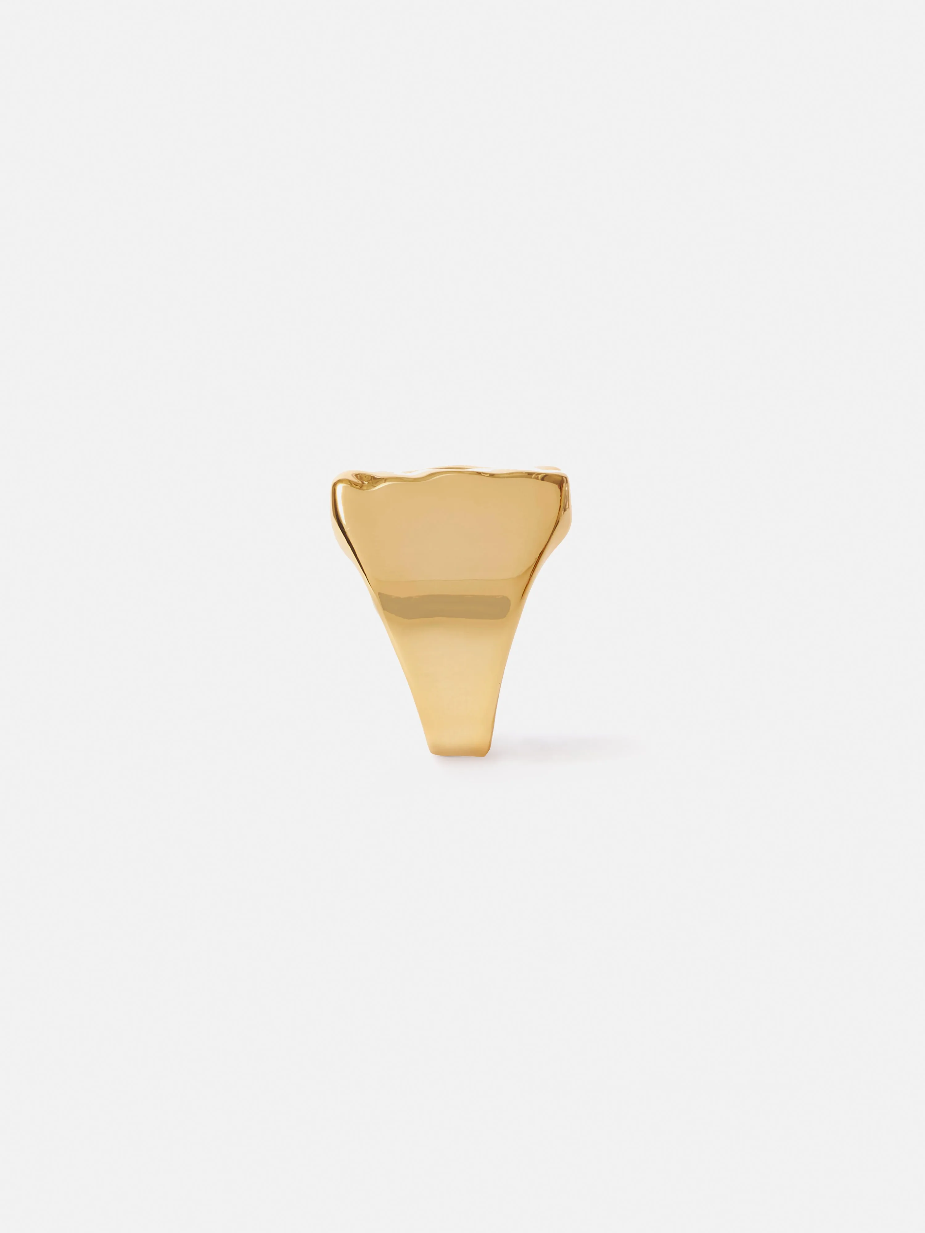 Hammered Signet Ring | Gold