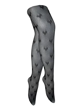 Heart fishnet stockings