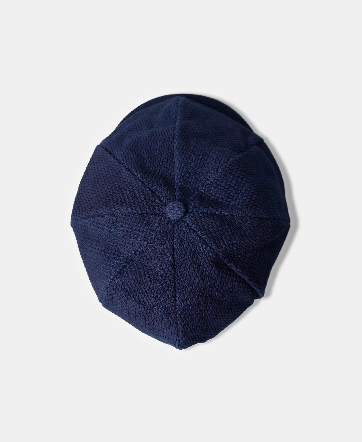 Indigo-Dyed Sashiko Newsboy Cap