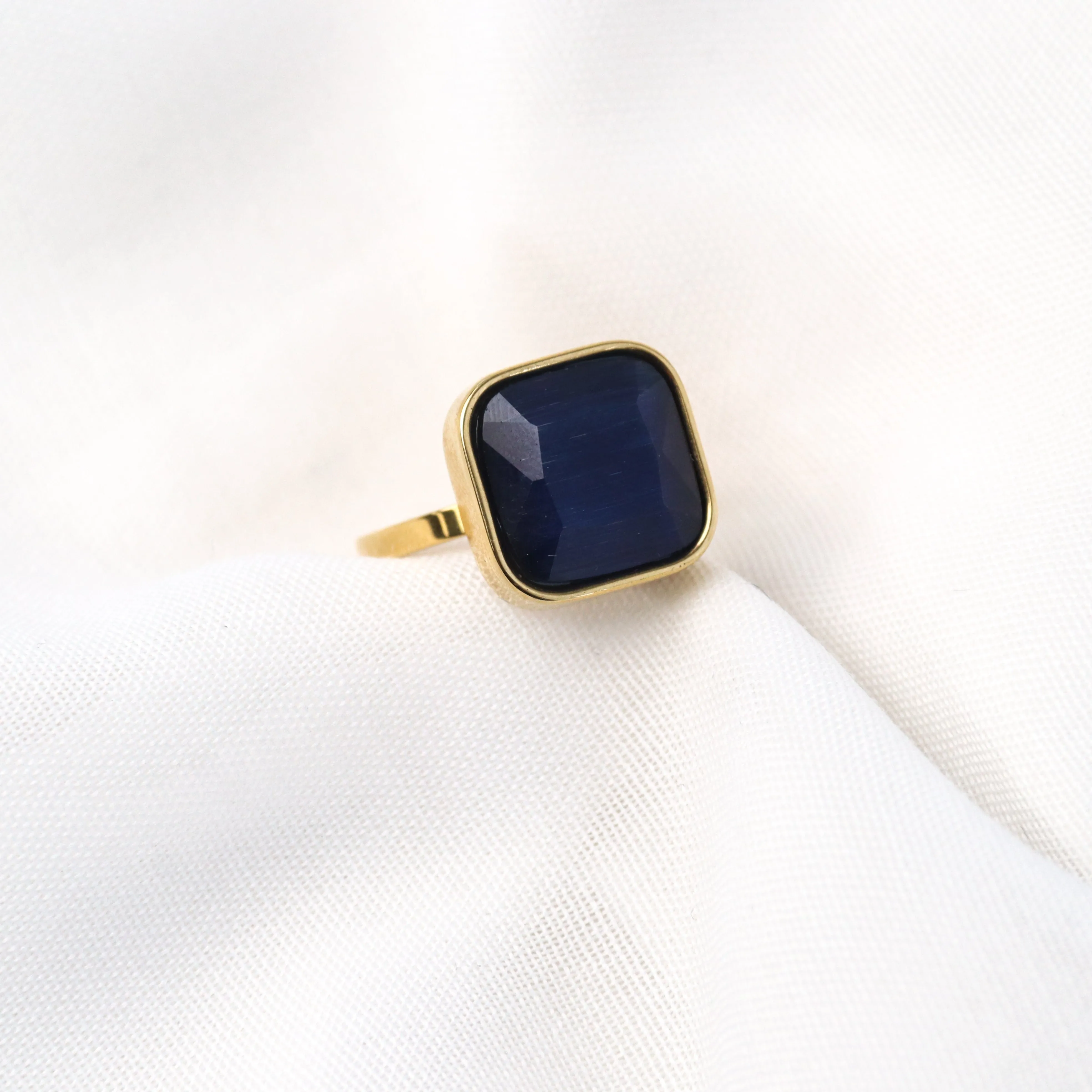 Indira | Gold Plated Adjustable Ring