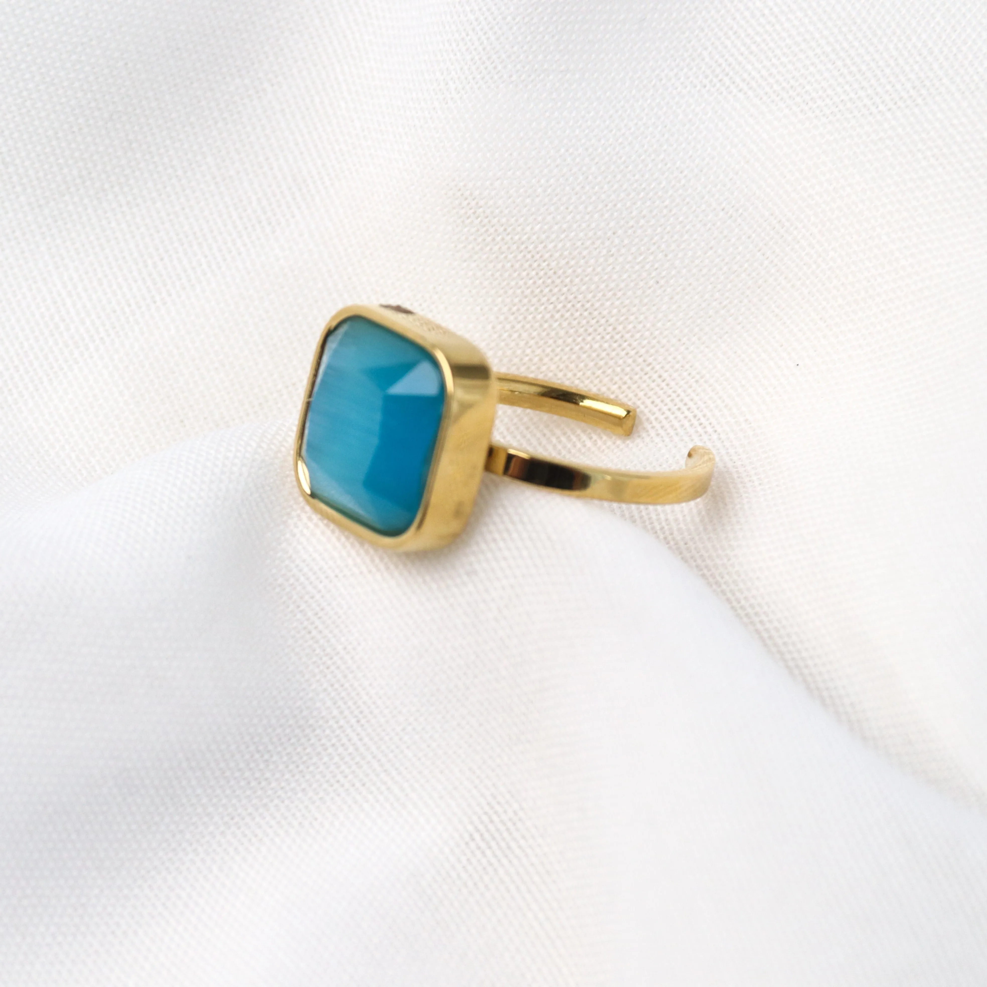 Indira | Gold Plated Adjustable Ring