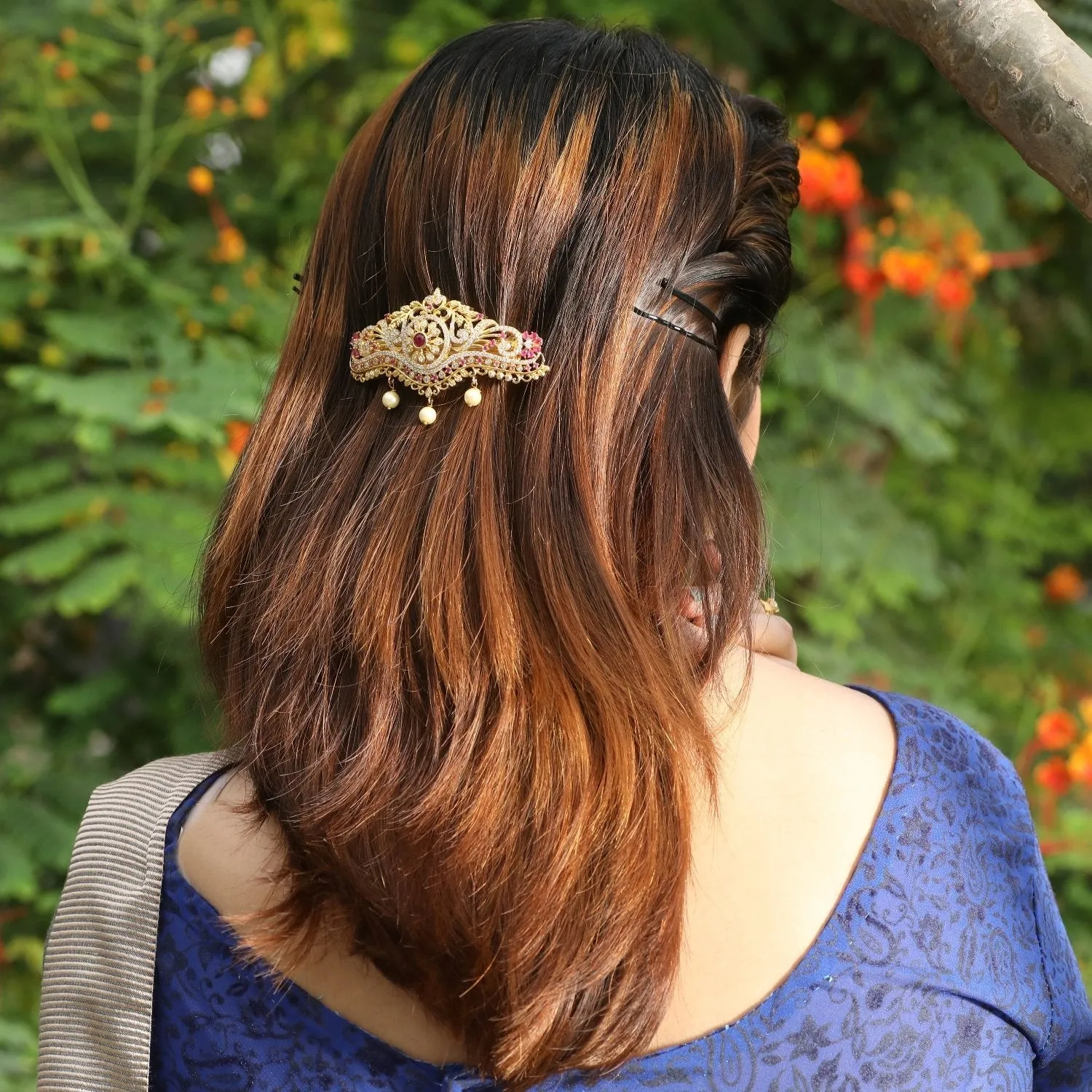 Jayad Nakshatra CZ Hair Clip