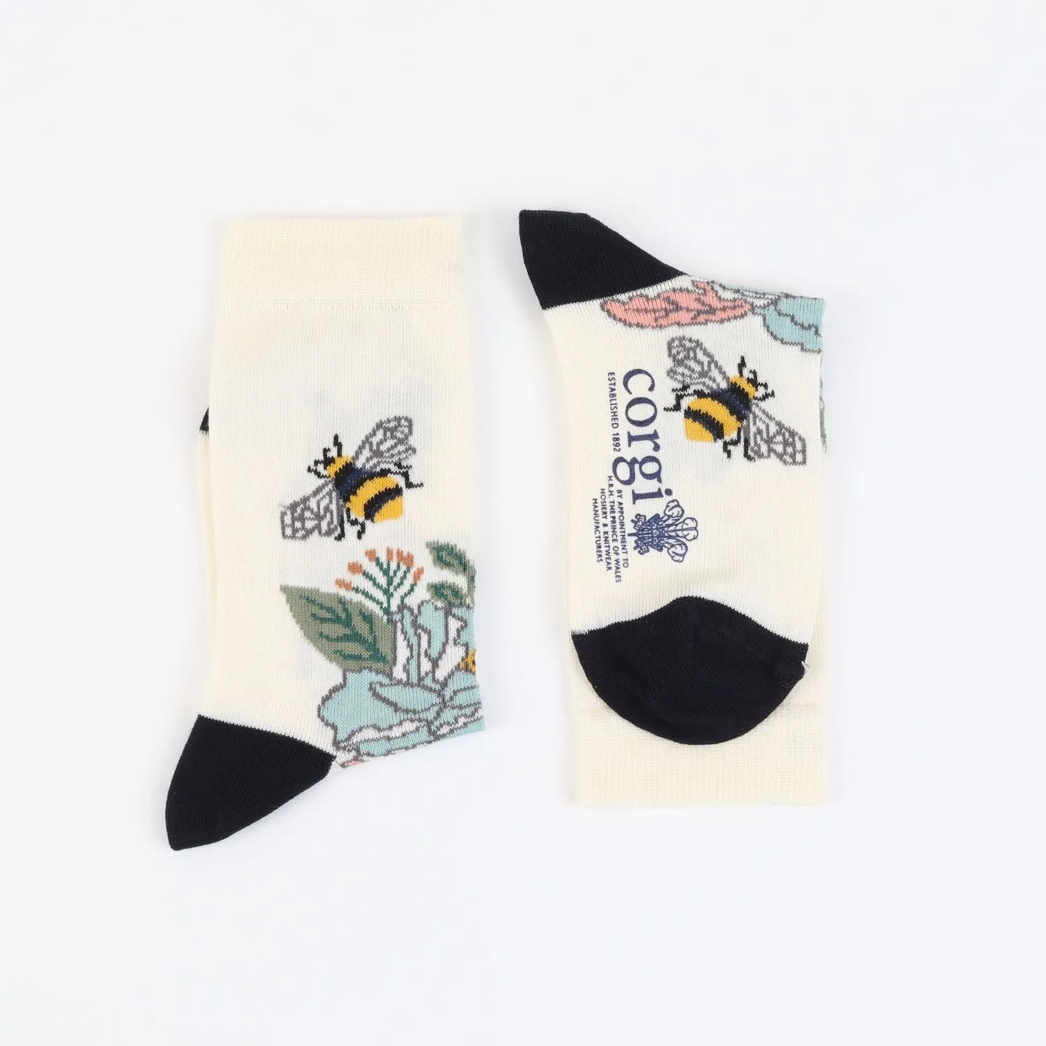 Kids Blooms & Bees Cotton Socks