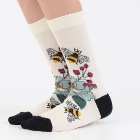 Kids Blooms & Bees Cotton Socks