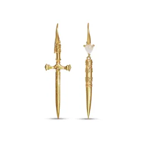 Kyoti Dagger & Case Earrings Gold