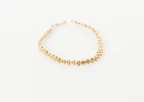 Lane Bead Bracelet in Gold Brass