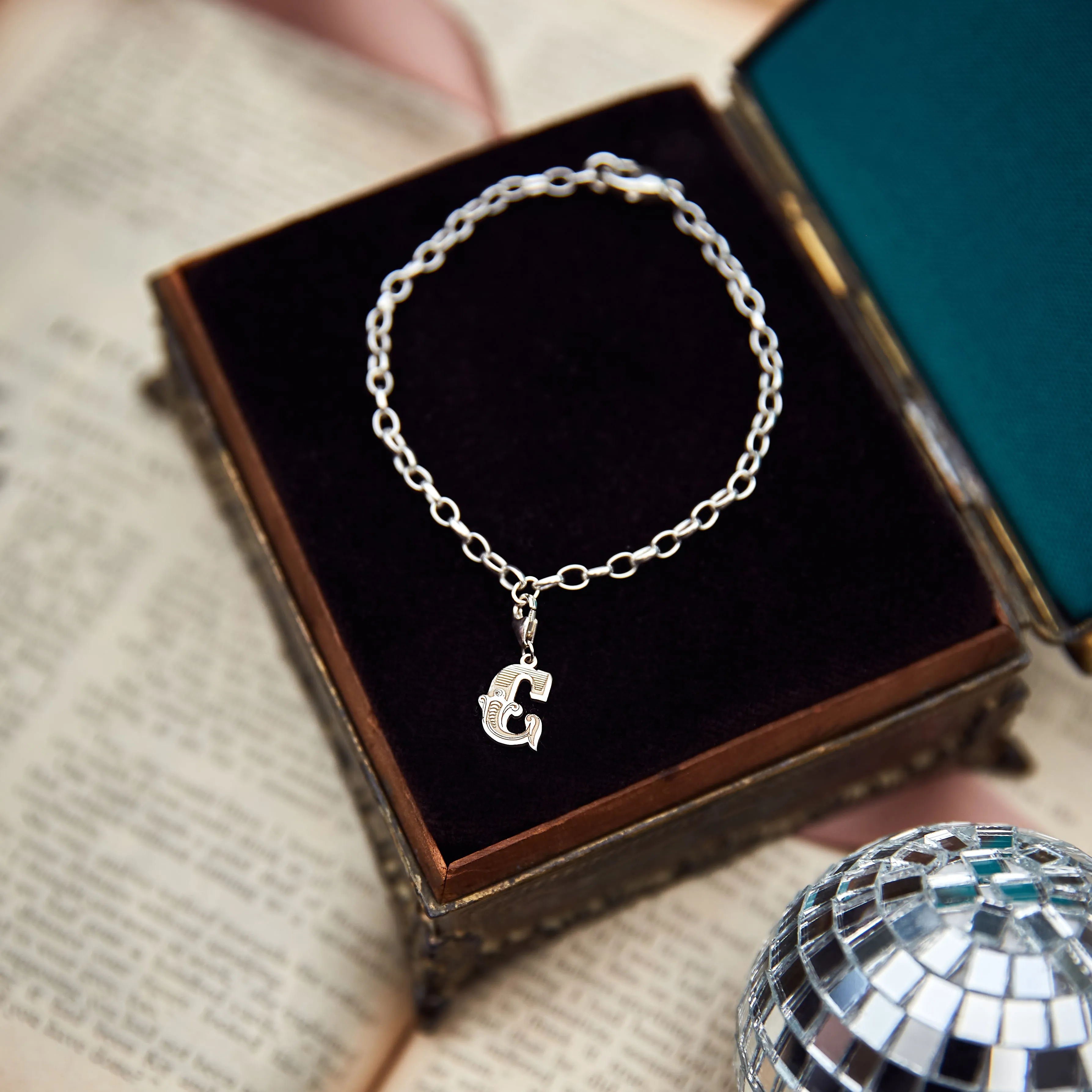 Letter C Starter Charm Bracelet