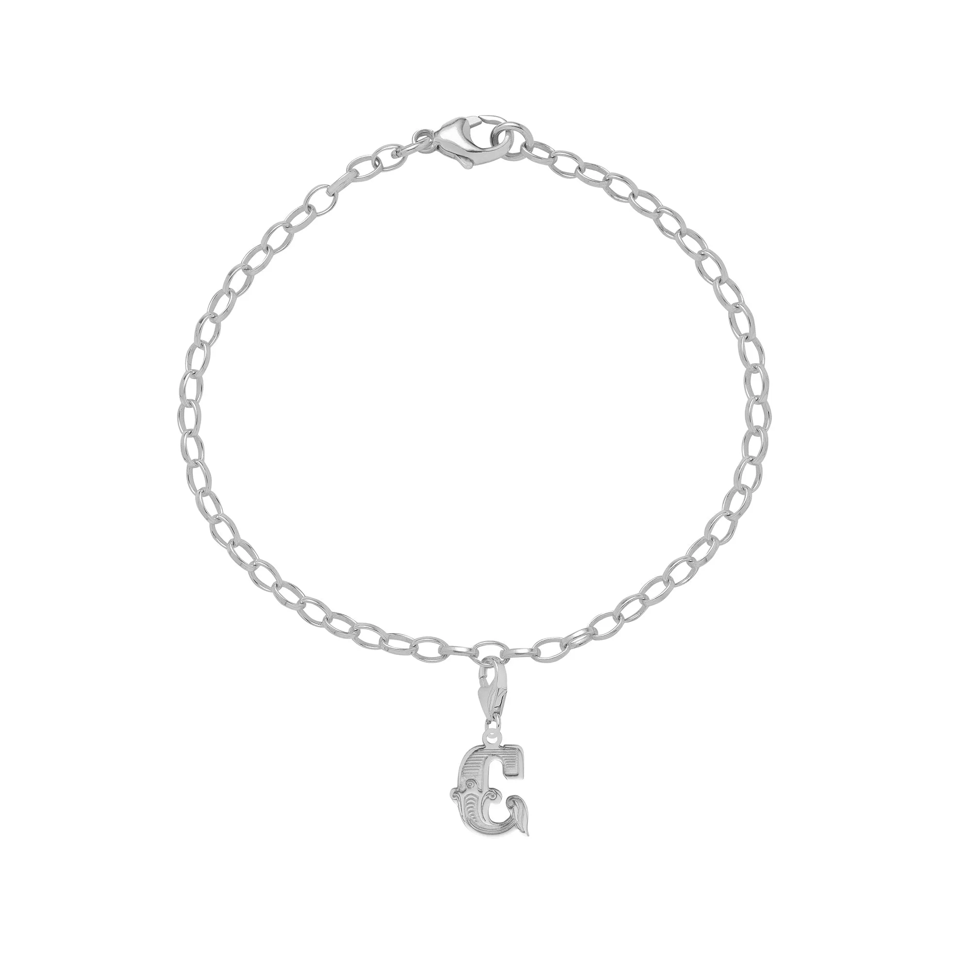 Letter C Starter Charm Bracelet