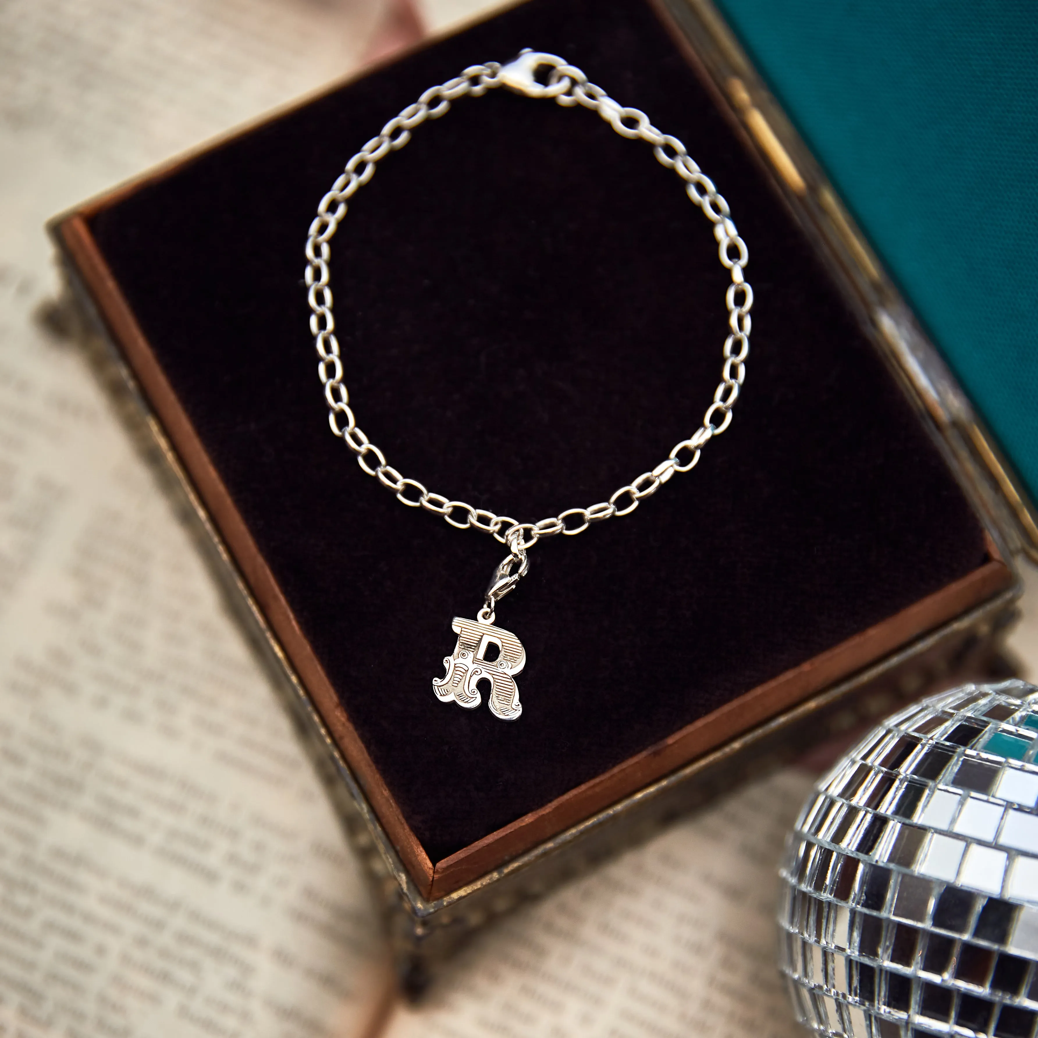 Letter R Starter Charm Bracelet