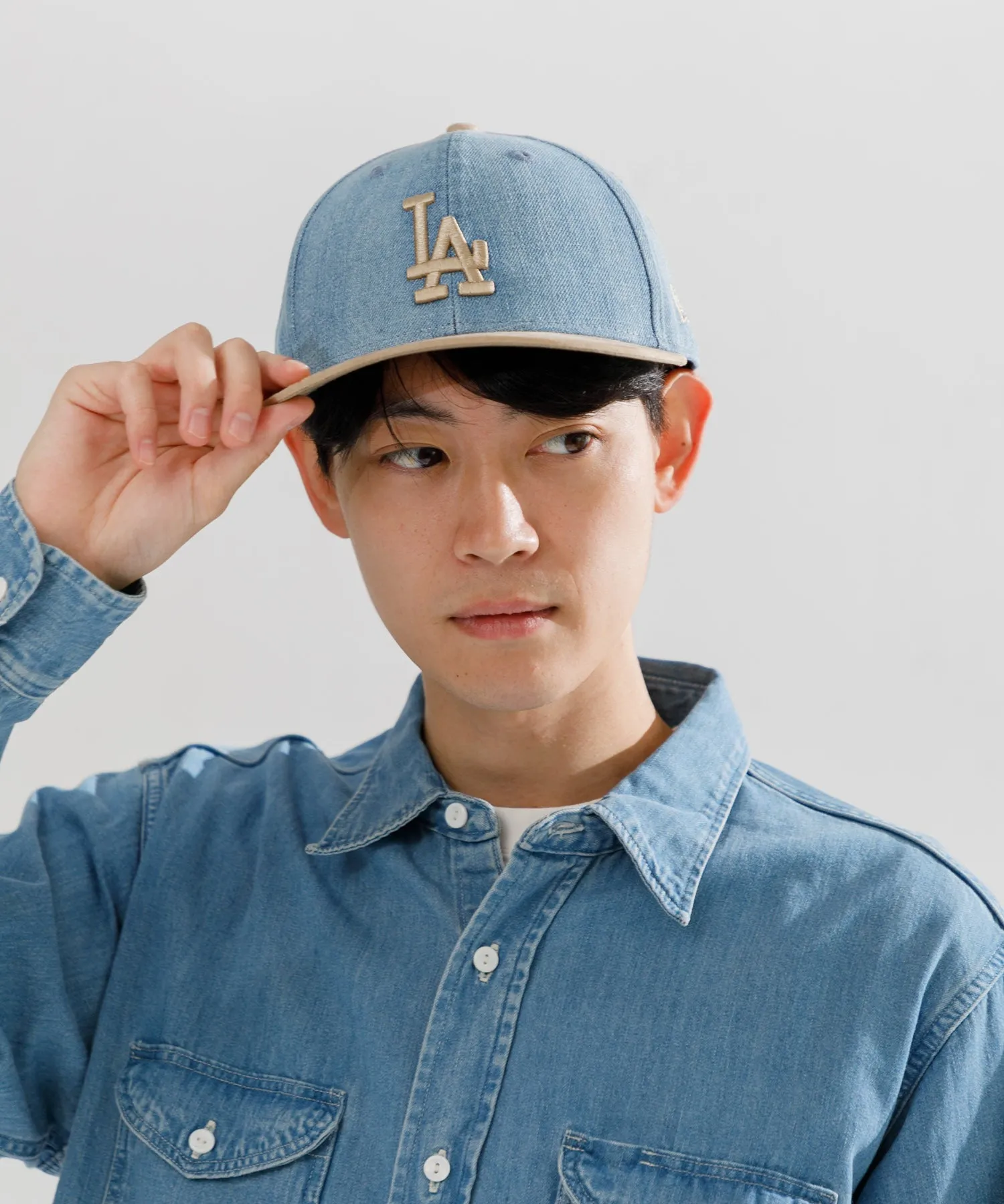 【MEN , WOMEN】NEW ERA LP 59FIFTY MLB Denim 2-Tone