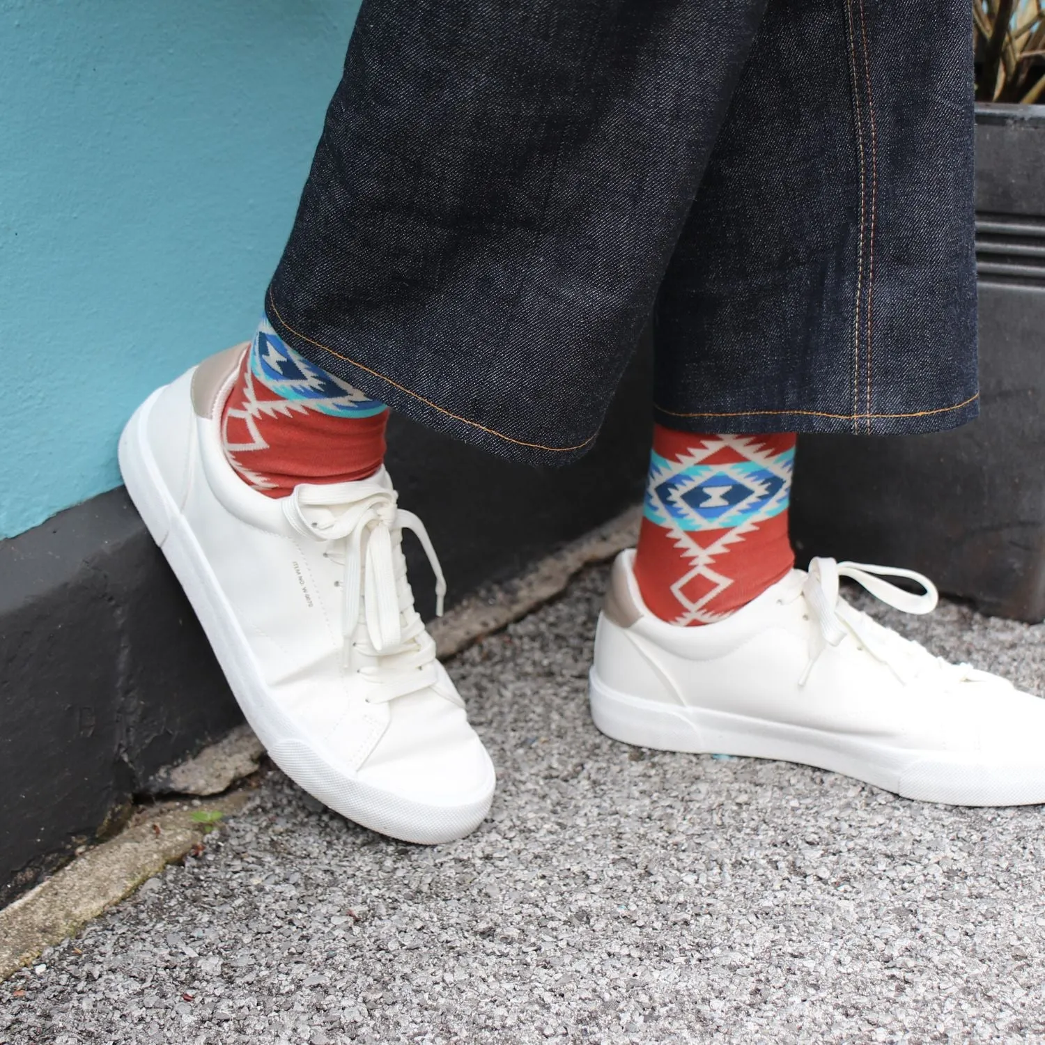 Men's Native Aztec Cotton Socks