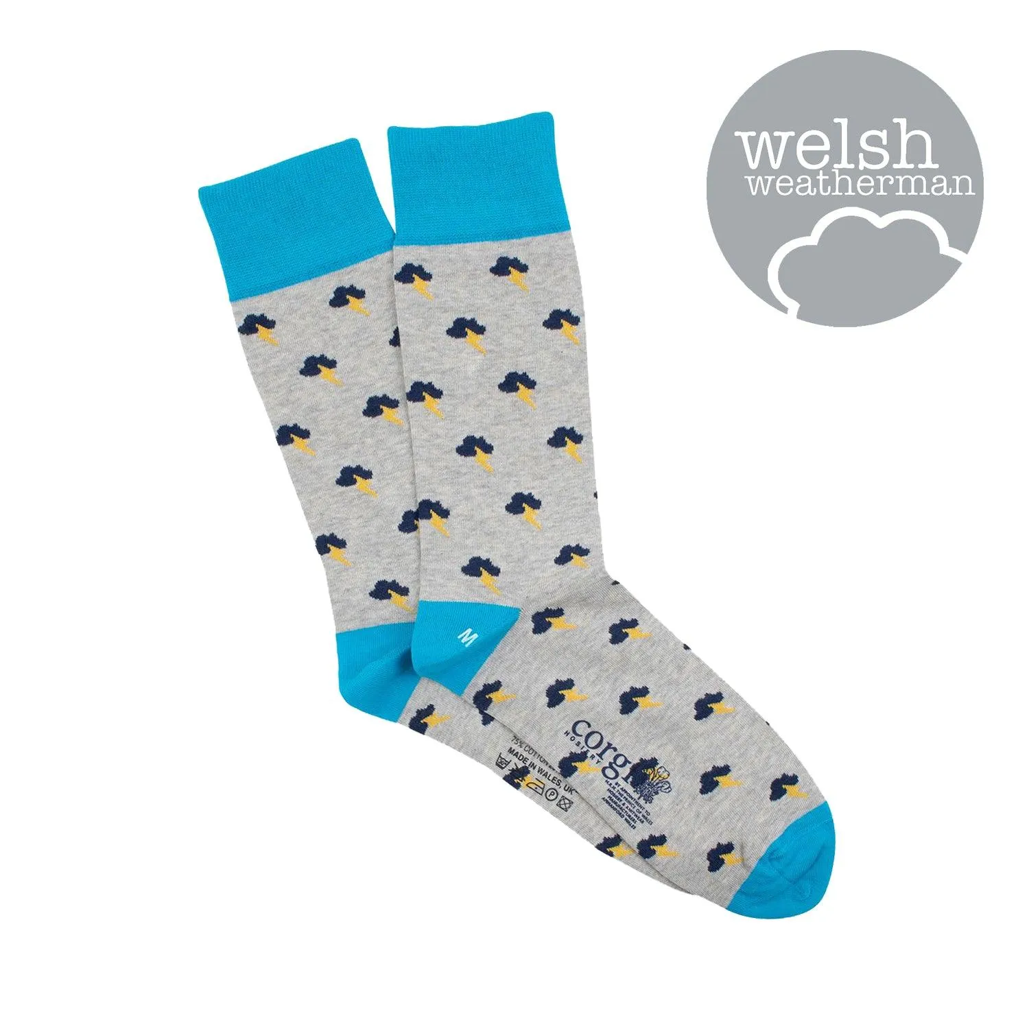 Men's Welsh Weatherman x Corgi Thunder Cotton Socks