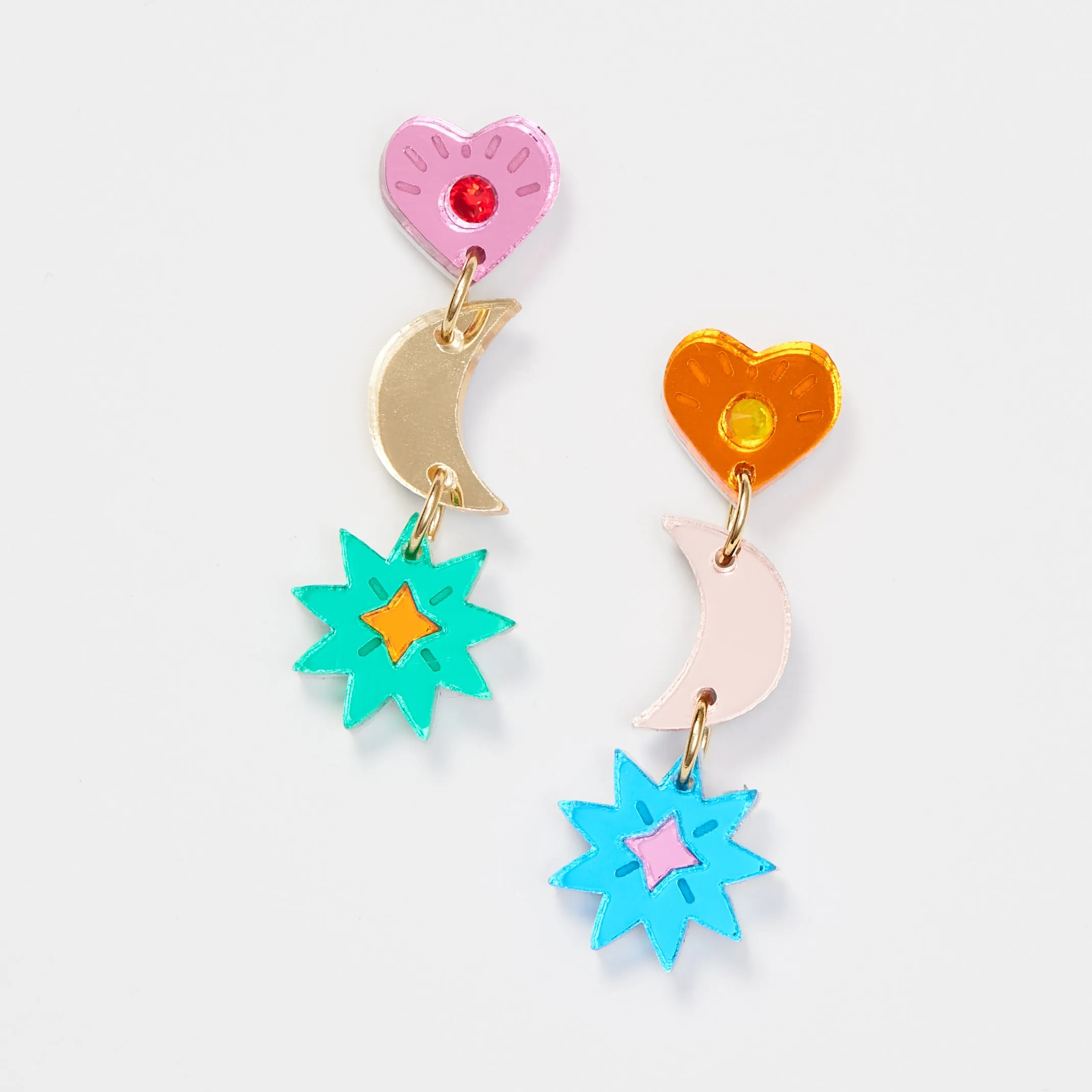 Mia Earrings - Rainbow