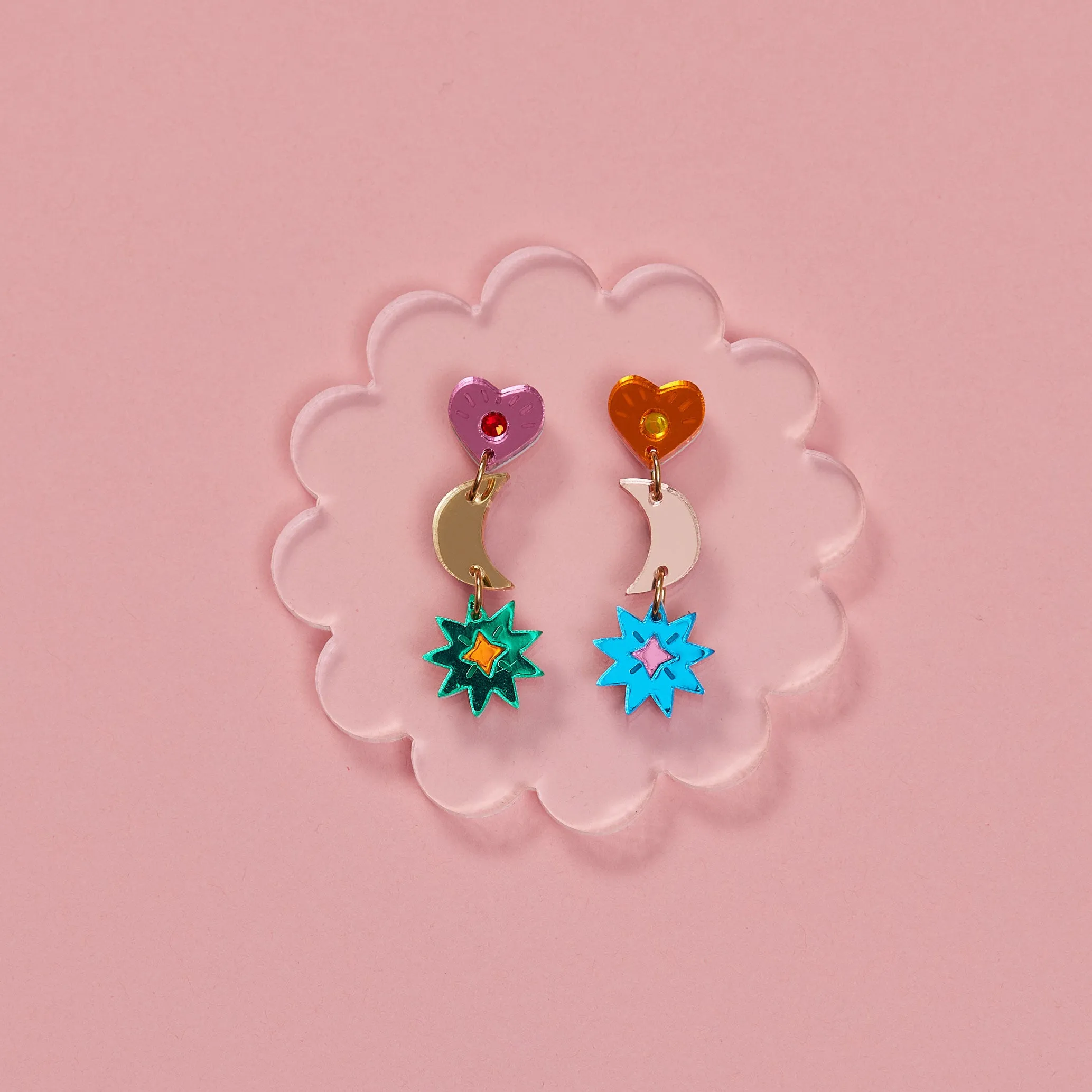 Mia Earrings - Rainbow