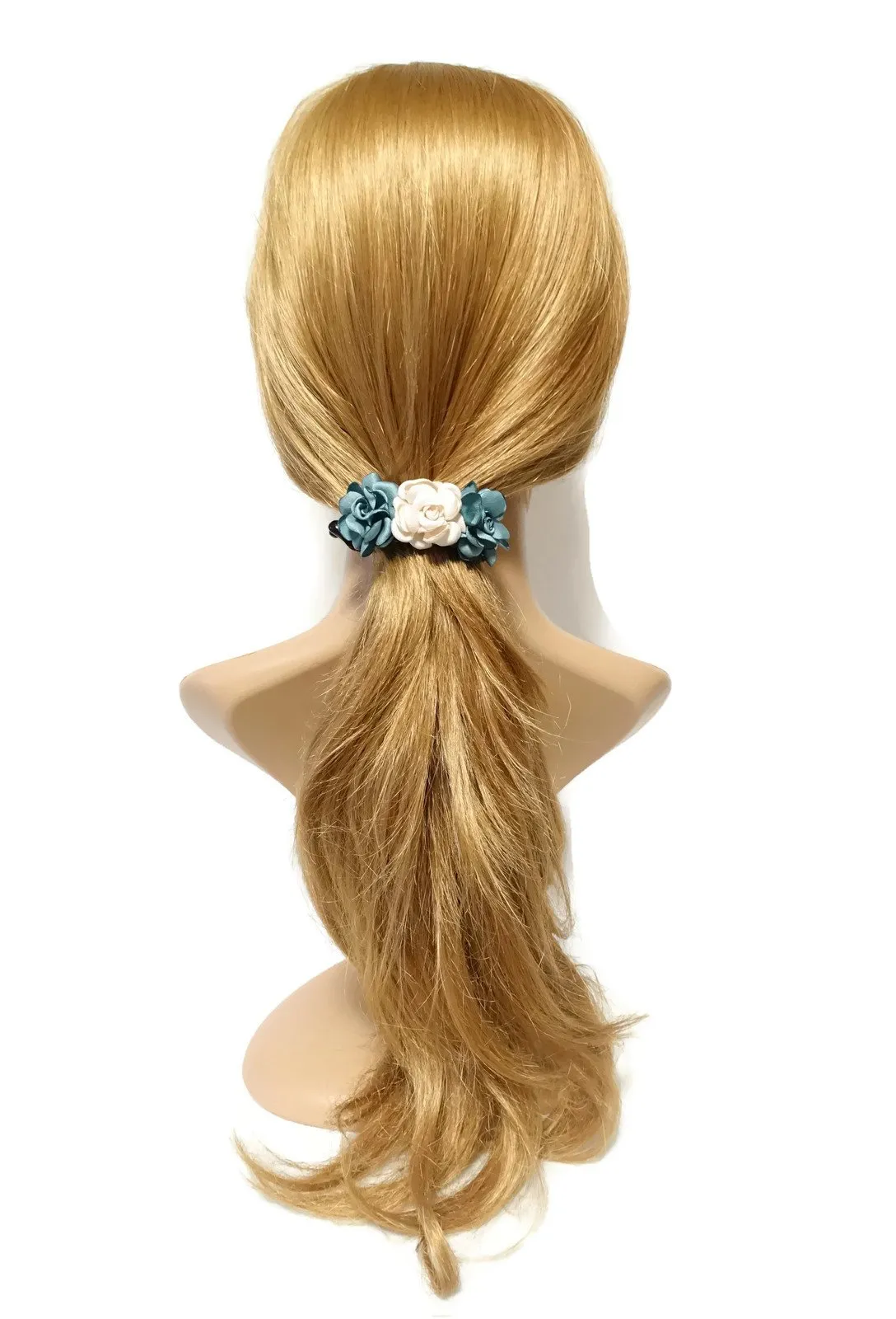 Mini Roses Half Moon Hair Jaw Clip