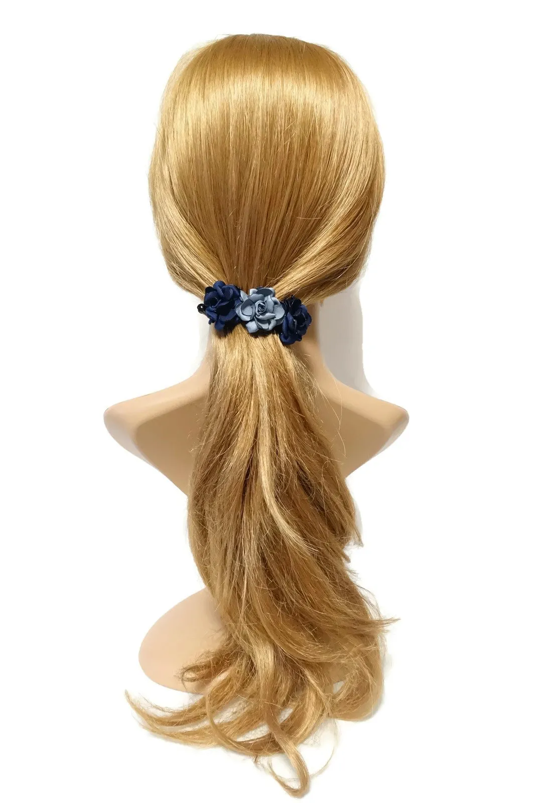 Mini Roses Half Moon Hair Jaw Clip