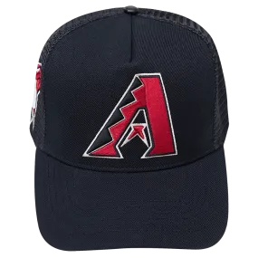 MLB ARIZONA DIAMONDBACKS CLASSIC UNISEX PINCH FRONT TRUCKER (BLACK)