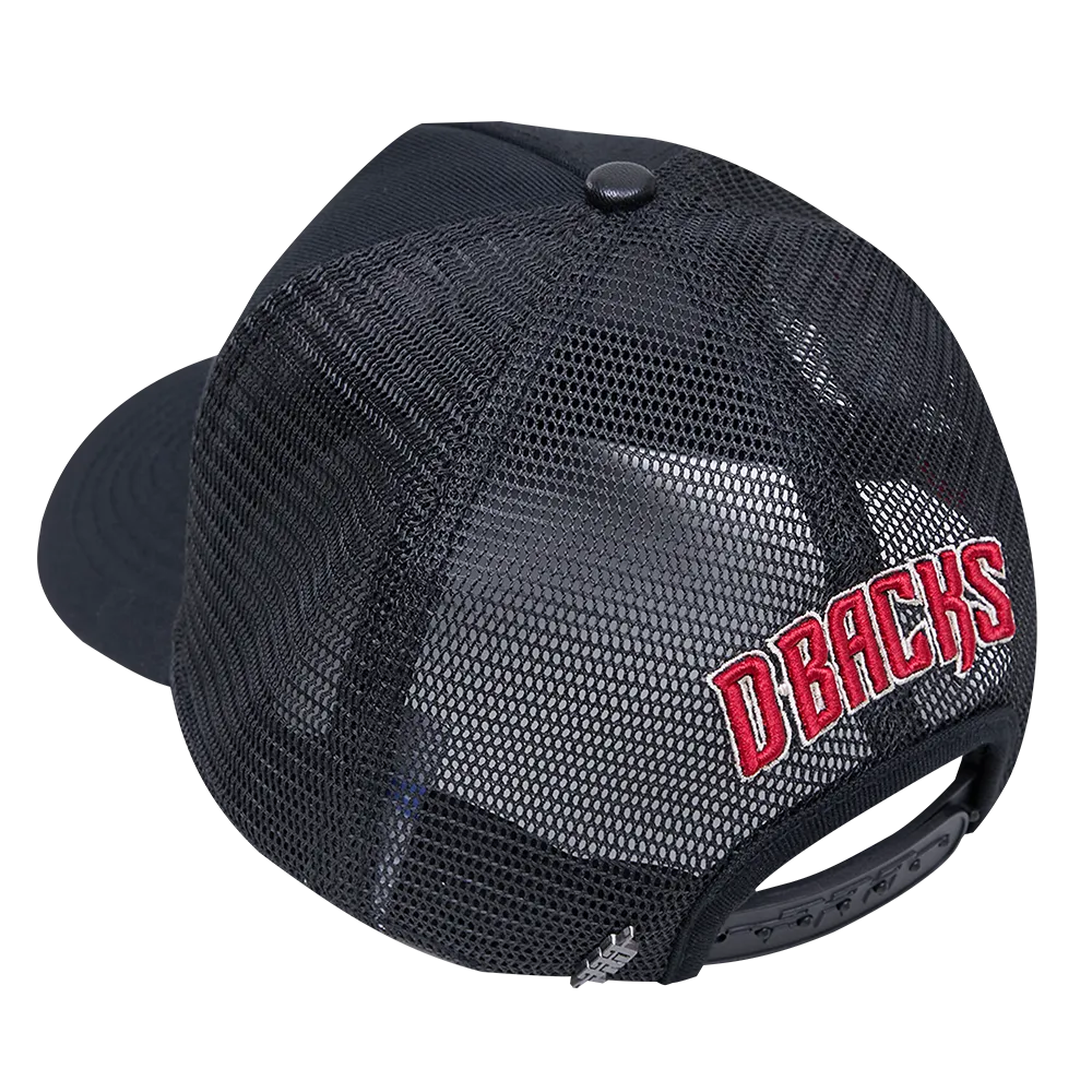 MLB ARIZONA DIAMONDBACKS CLASSIC UNISEX PINCH FRONT TRUCKER (BLACK)