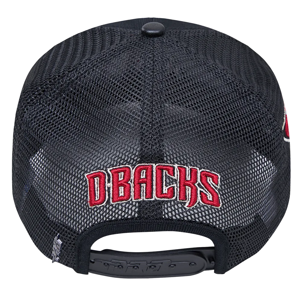 MLB ARIZONA DIAMONDBACKS CLASSIC UNISEX PINCH FRONT TRUCKER (BLACK)