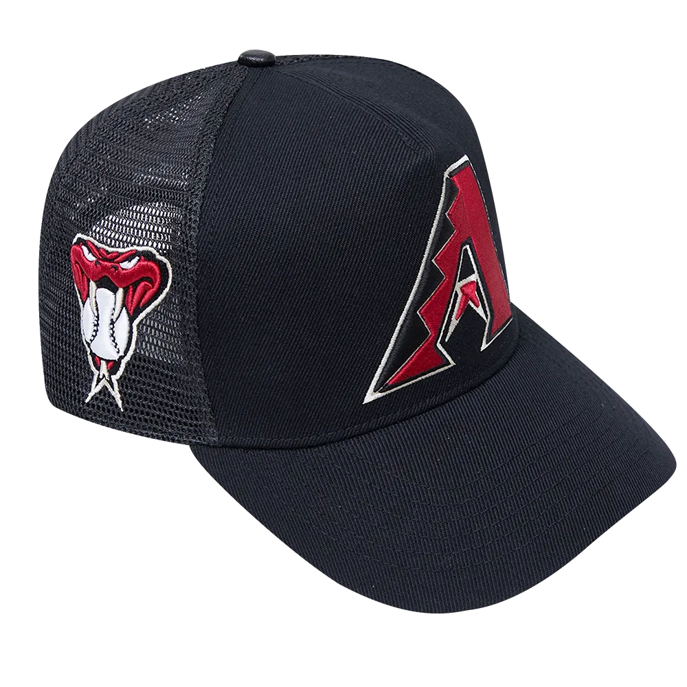 MLB ARIZONA DIAMONDBACKS CLASSIC UNISEX PINCH FRONT TRUCKER (BLACK)