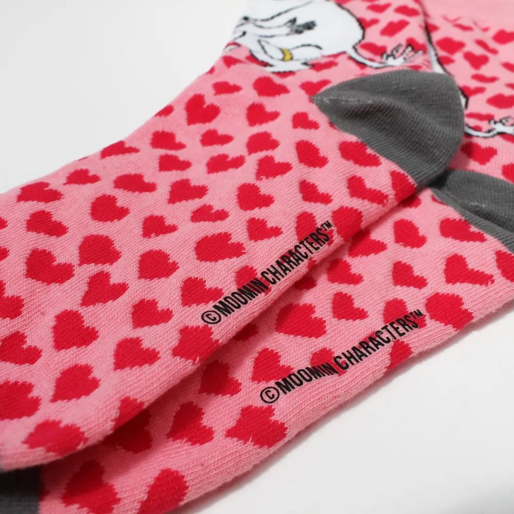 Moomin Heart Print Socks