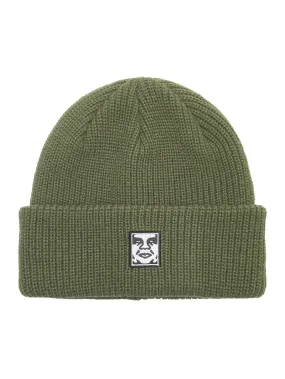 Obey Mid Icon Patch Cuff Beanie Army