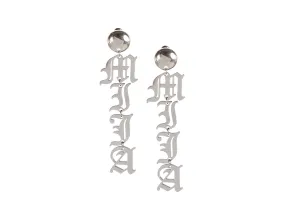 Palabra Earrings: Mija - Silver