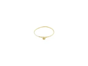 Pebble Vermeil Ring- Diamond