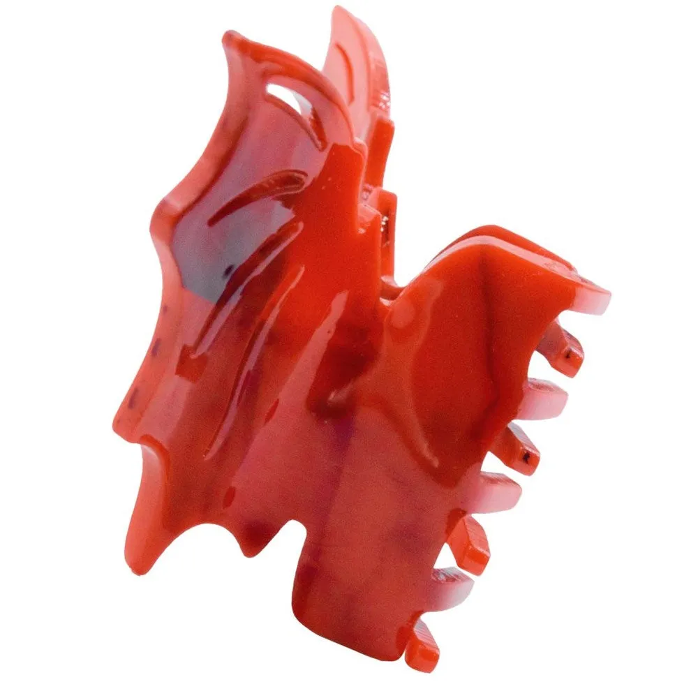 Red Bat Hair Claw Clip