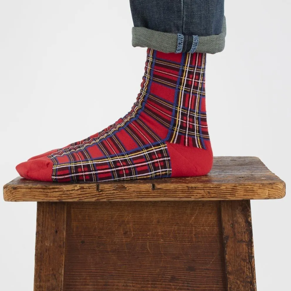 Royal Stewart Tartan Cotton Socks