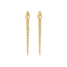 Serpent's Trace Drop Earrings - Yellow Gold Vermeil