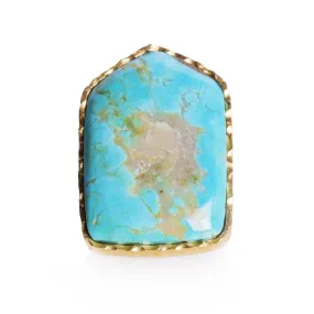 Shield Ring - Turquoise