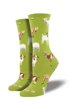 Silly Billy Goats Crew Socks