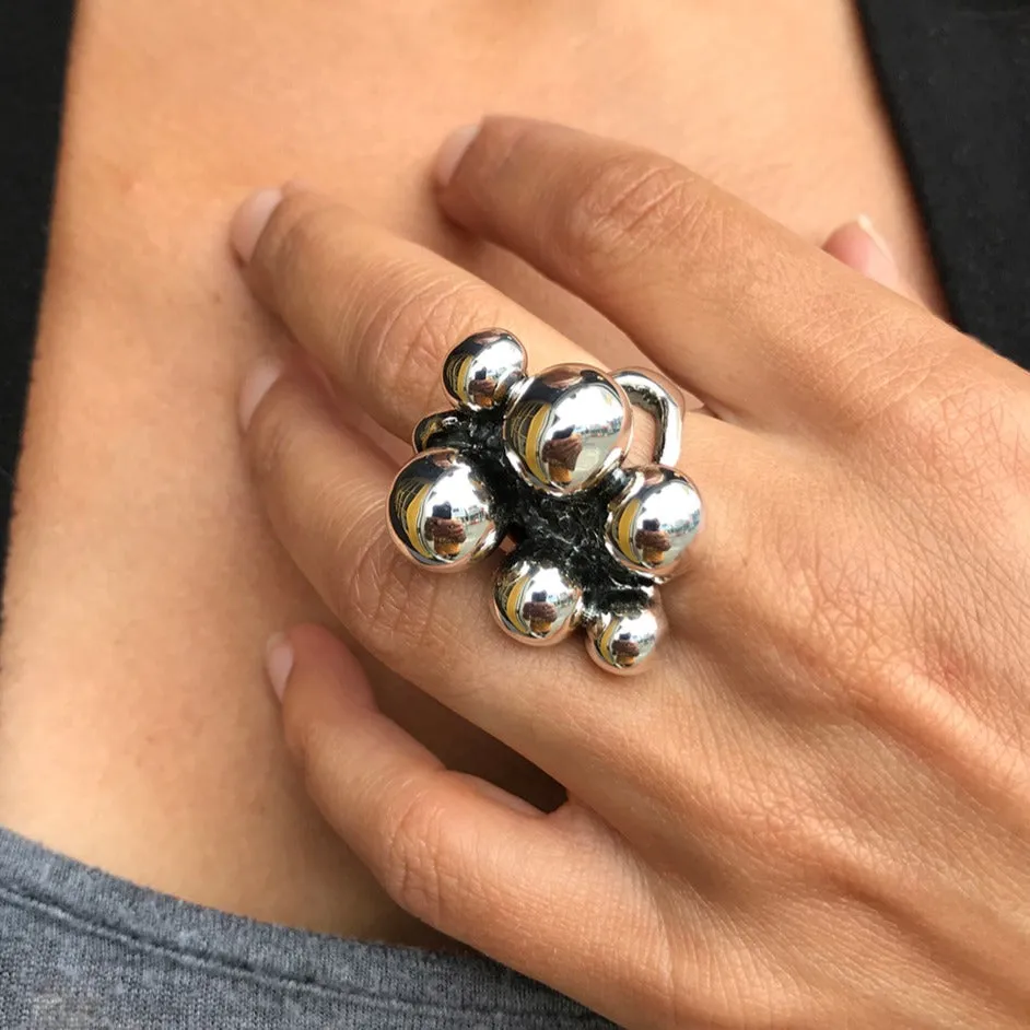 Silver Ball Ring