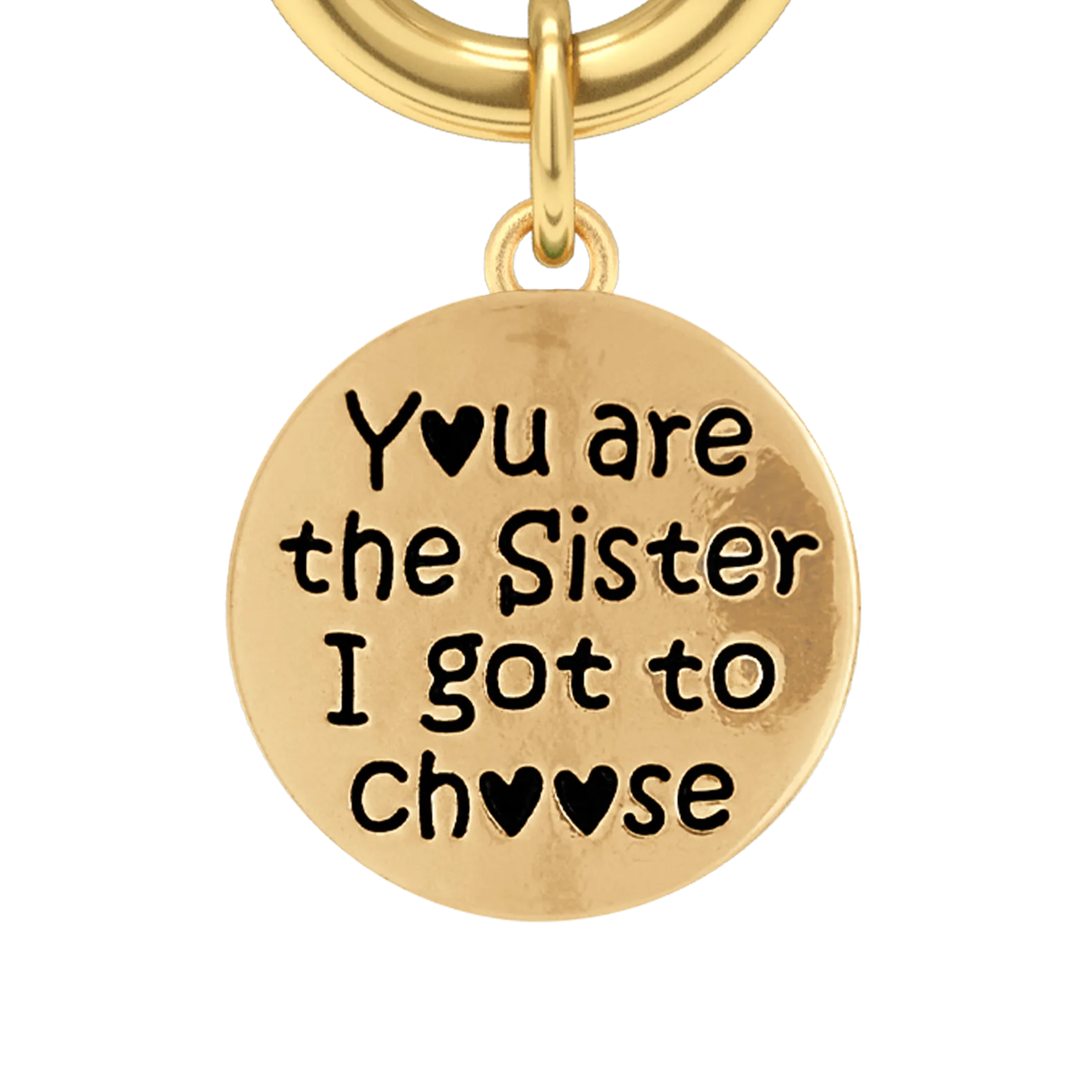 Sister I Got To Choose - Two-Tone Custom Charm Bracelet