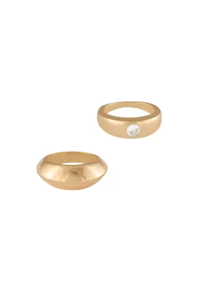 Statement Band Ring Set