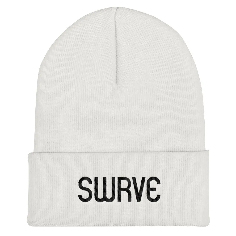 swrve 1968 BLACK embroidered beanie