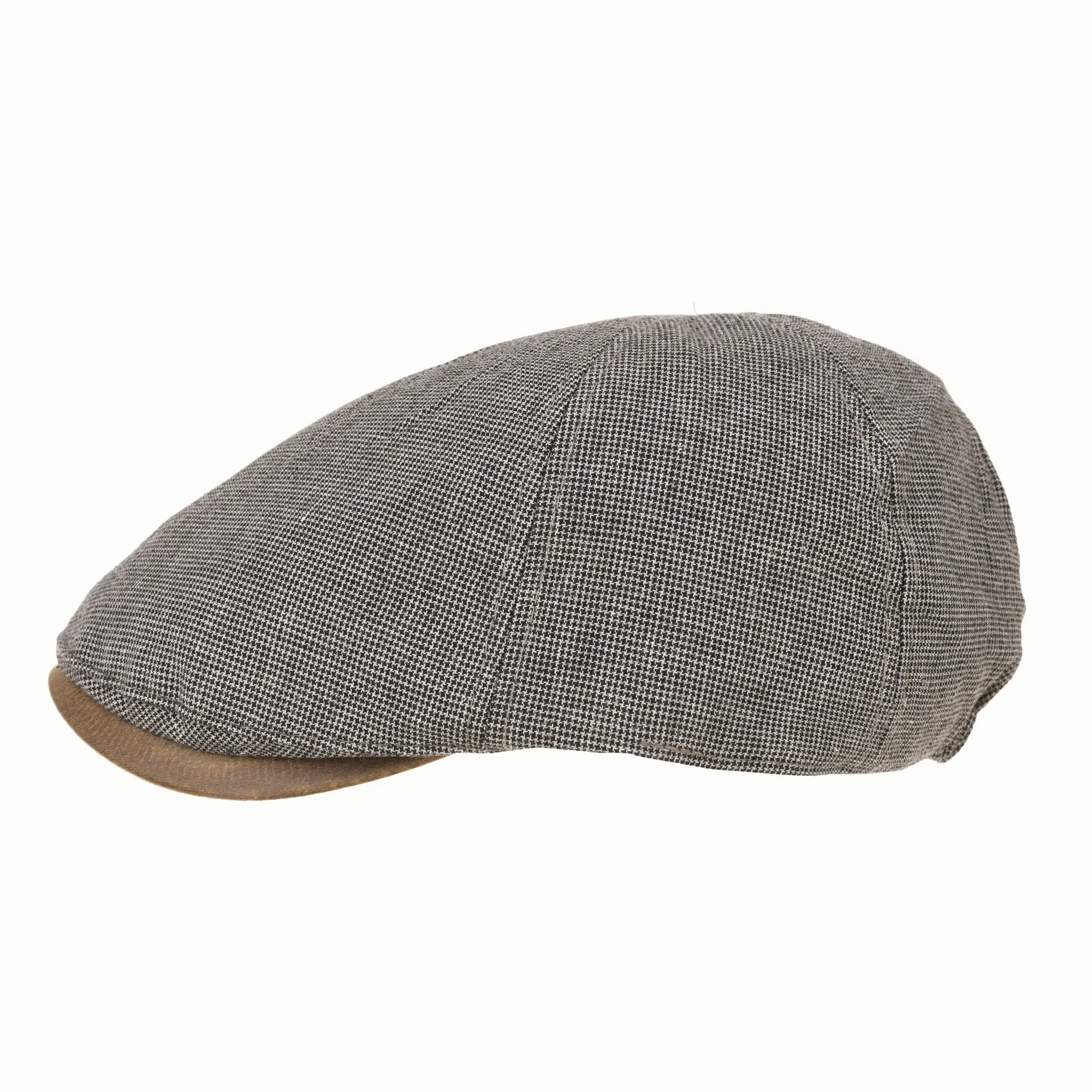 Trendy Houndstooth Pattern Cotton Newsboy Hat Flat Cap SL3245