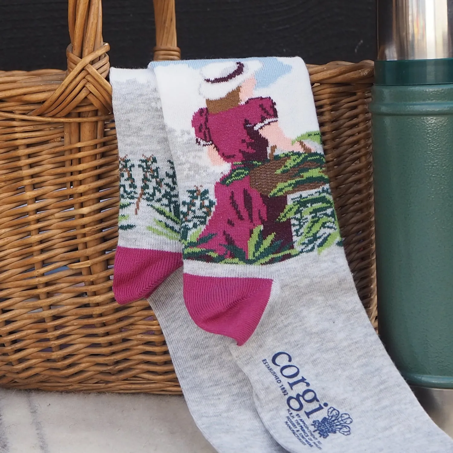 Women's Country Garden Cotton Socks