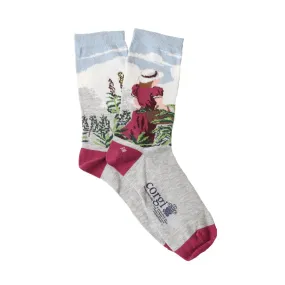 Women's Country Garden Cotton Socks