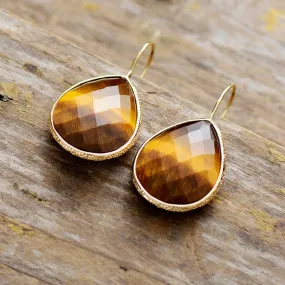 Yuriyawi Tigers Eye Drop Earrings